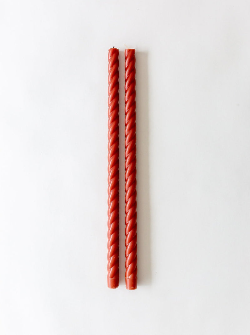 Spiral Taper Candles | Set of 2 - HJDCR0361 - CLY