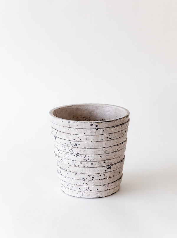Striped Stone Pot - HJDCR0371 - OS