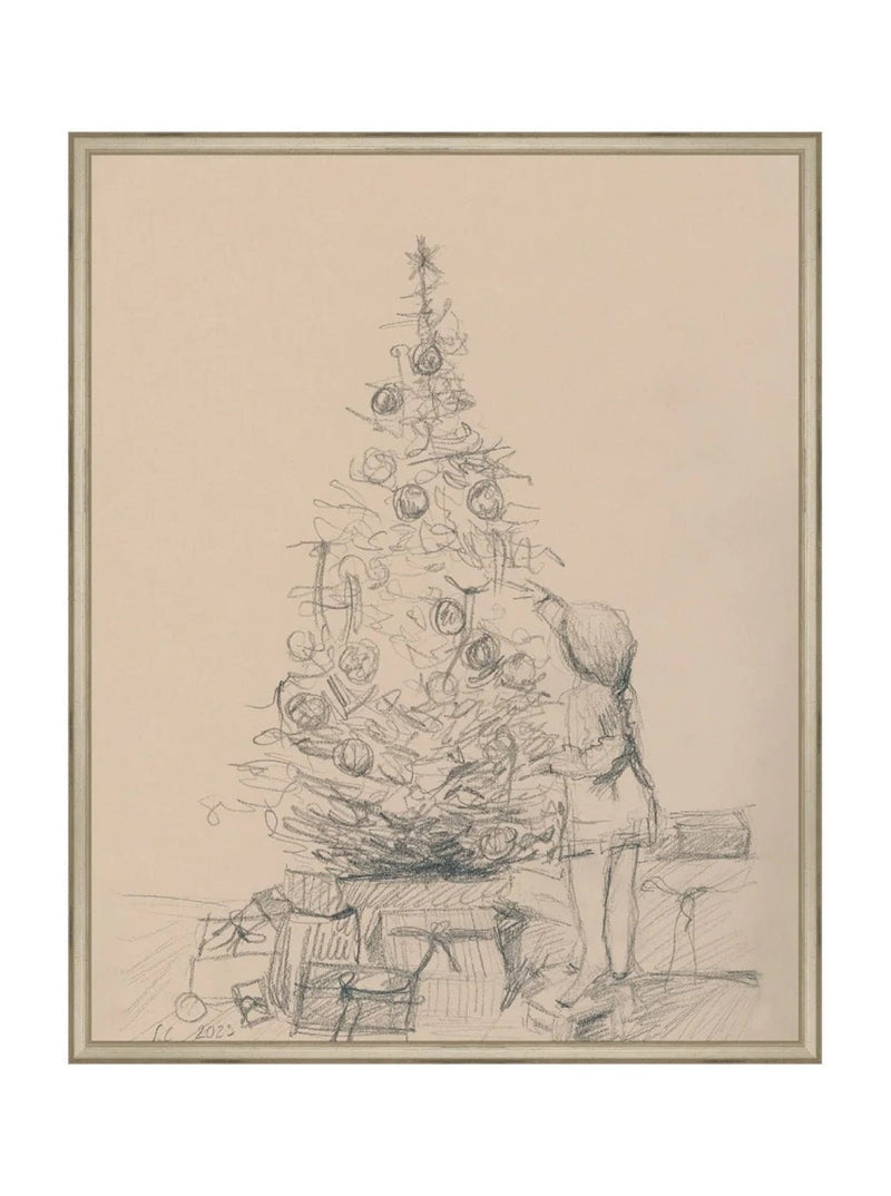 Tree Sketch - HJART0277 - SLV - 24x30