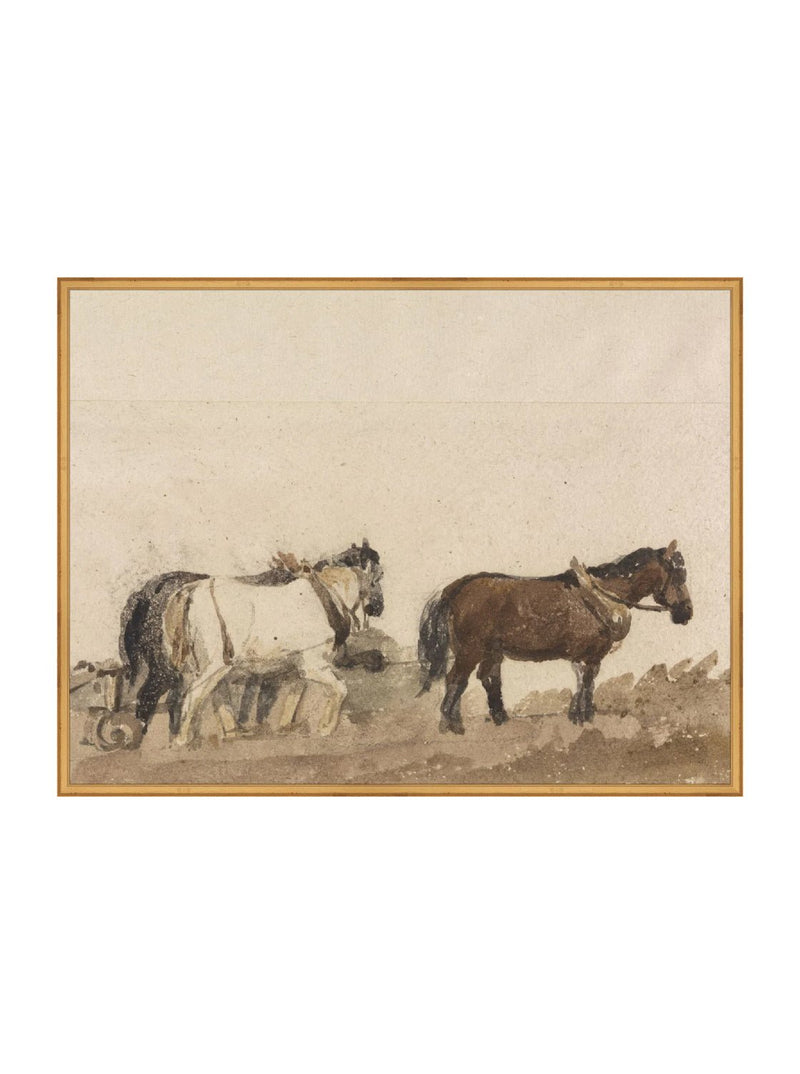 Watercolor Horses - HJART0196 - GLD - 30x40