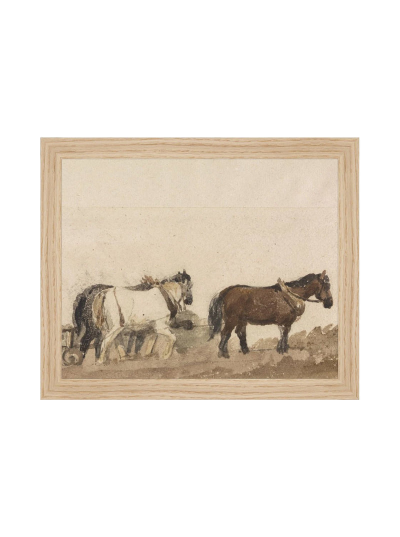 Watercolor Horses - HJART0196 - OAK - 8x10