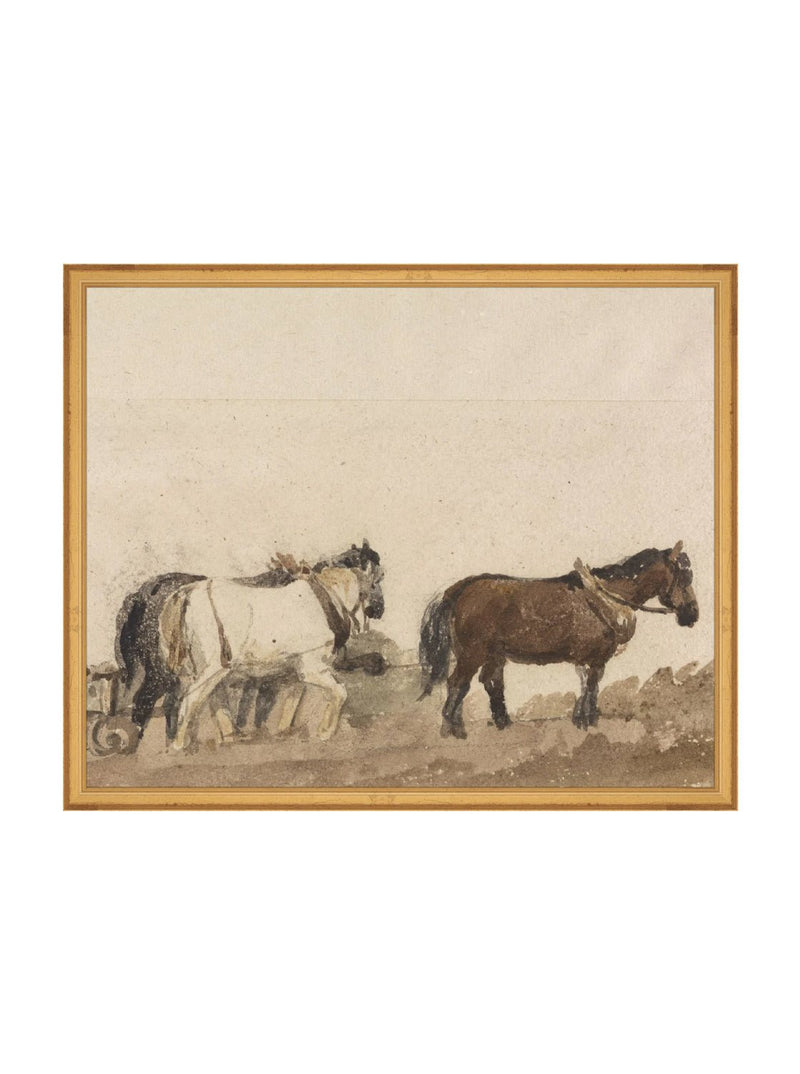 Watercolor Horses - HJART0196 - GLD - 16x20