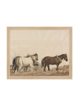Watercolor Horses - HJART0196 - OAK - 11x14