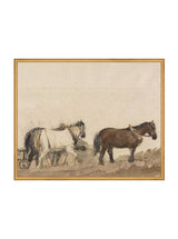 Watercolor Horses - HJART0196 - GLD - 24x30