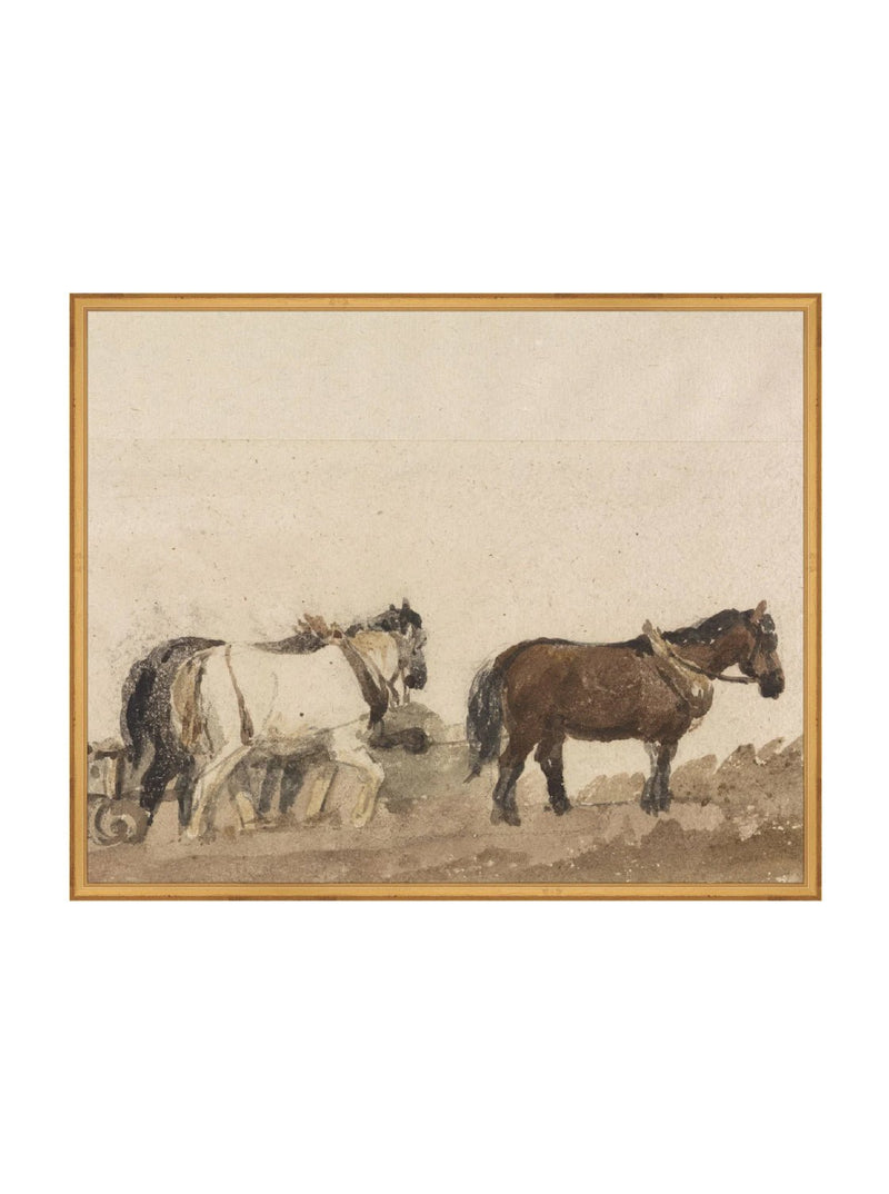 Watercolor Horses - HJART0196 - GLD - 24x30