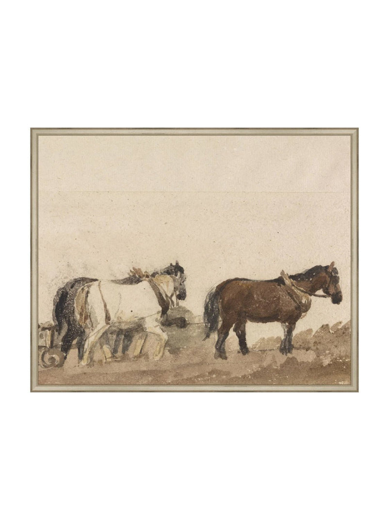 Watercolor Horses - HJART0196 - SIL - 24x30
