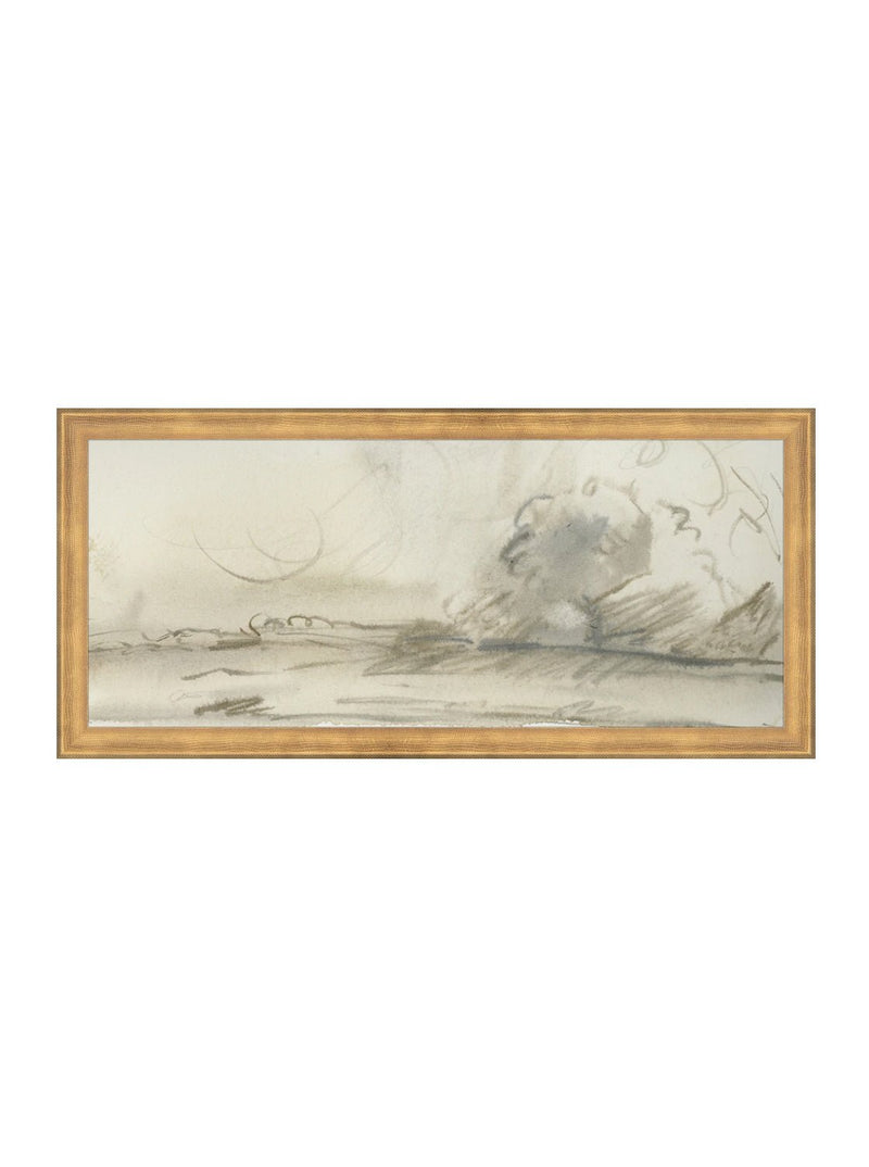 Watercolor Landscape 1 - HJART0139 - GLD - 9x20