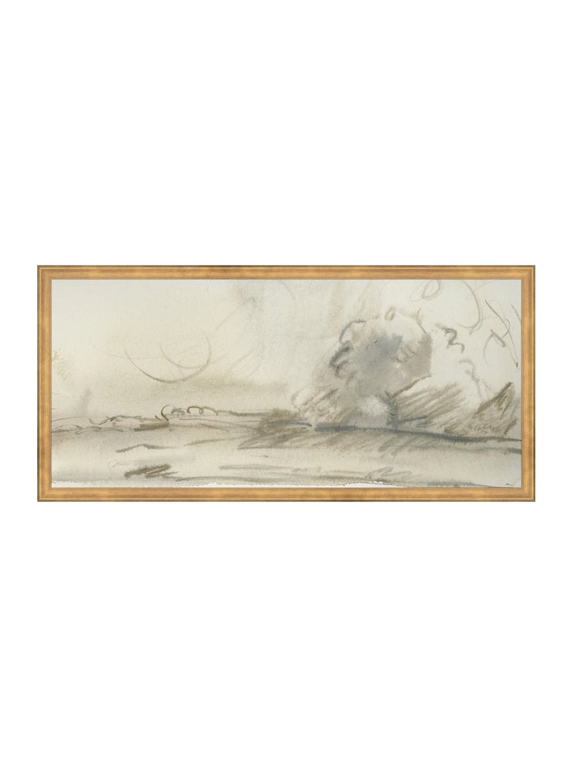 Watercolor Landscape 1 - HJART0139 - GLD - 14x30