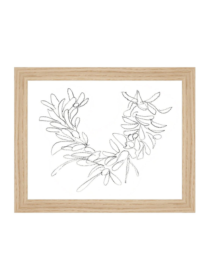 Winter Greens Sketch - HJART0072 - OAK - 8x10