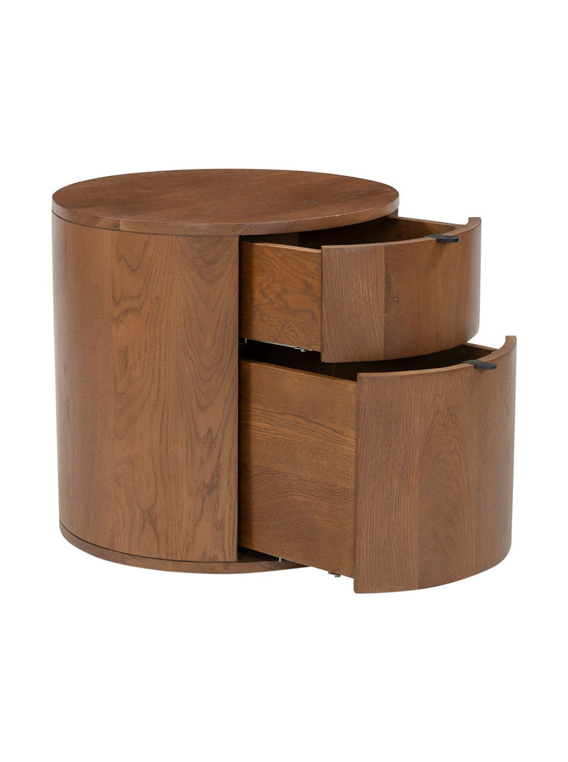 Wynn Two Drawer Nightstand - HJDRS0079 - BRN