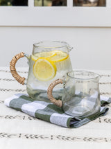 Olive Gingham Tea Towel
