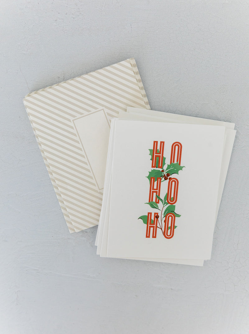 Ho Ho Ho Cards | Set of 8