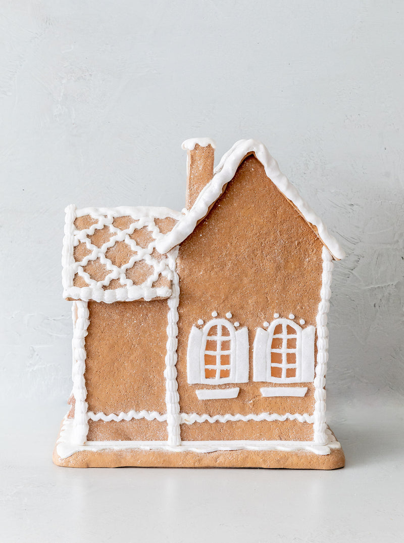 Lighted Gingerbread House