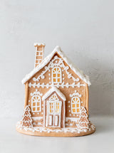 Lighted Gingerbread House