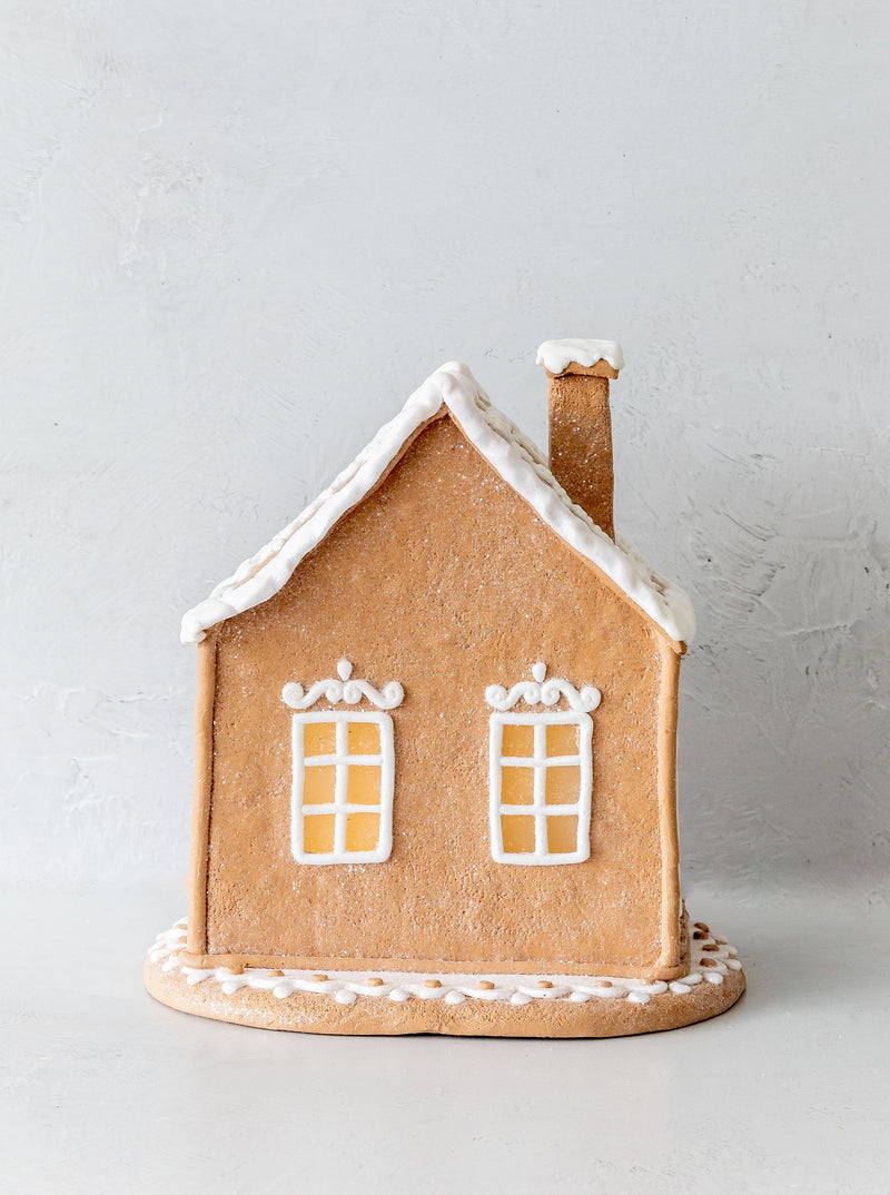 Lighted Gingerbread House