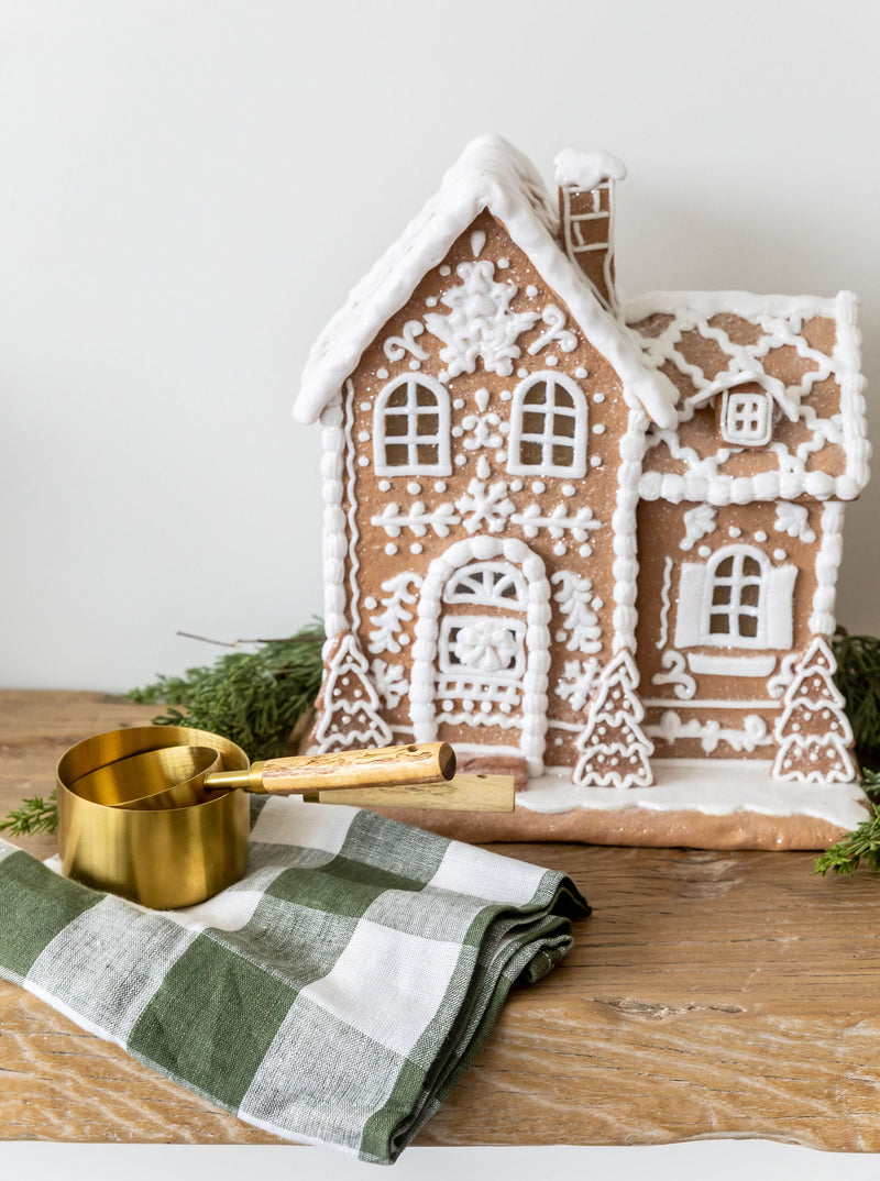 Lighted Gingerbread House
