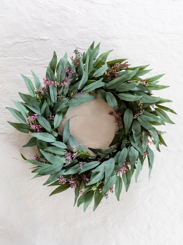 Faux Seeded Eucalyptus Wreath