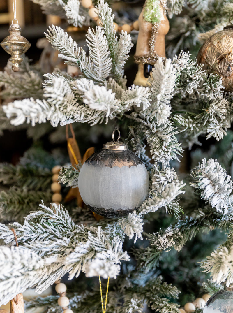 Scalloped Ball Ornaments | Set of 2