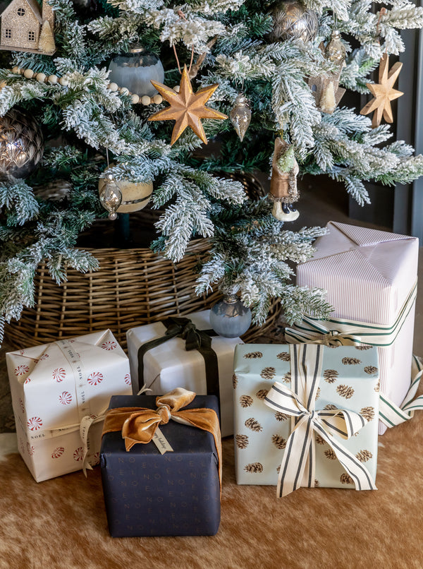 Beige Gingham Wrapping Paper