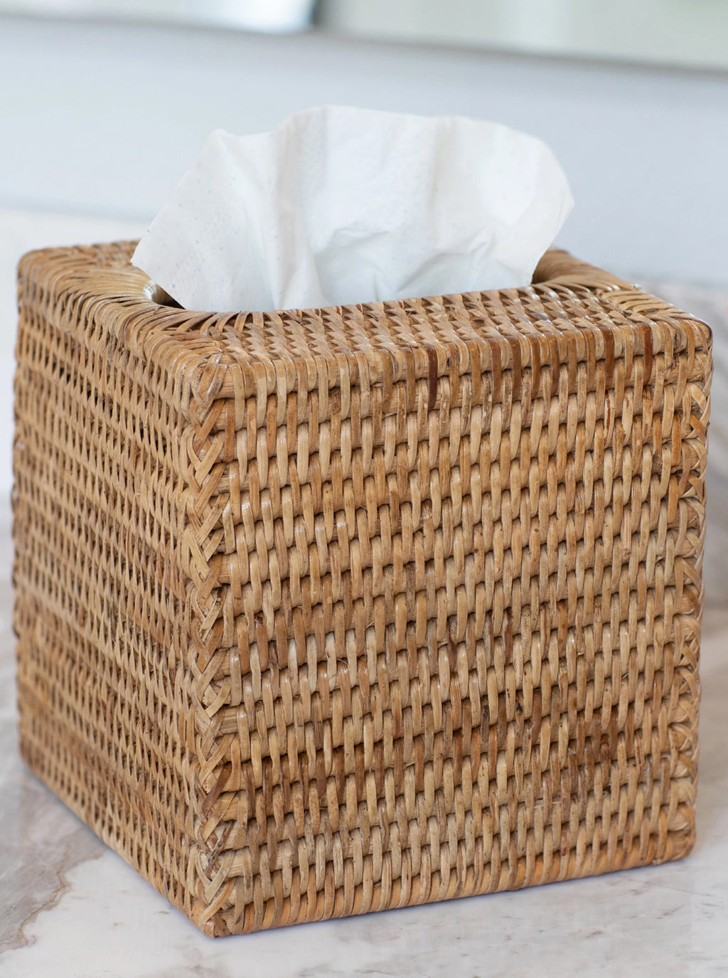 Rattan Tissue Box Cover House of Jade Home