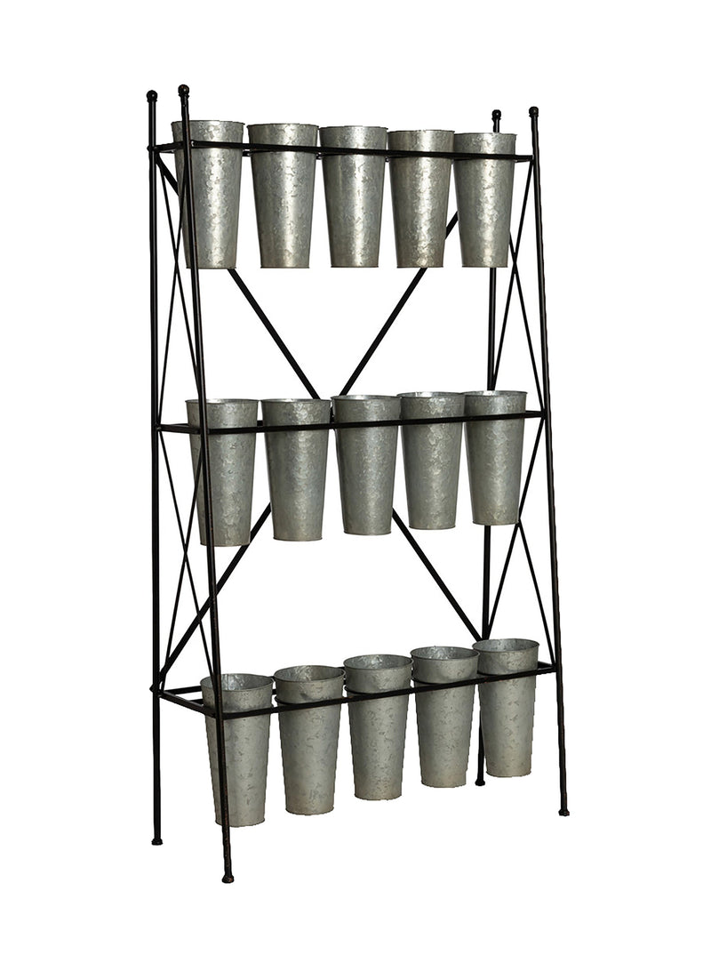 Napa Home and Garden 10 Bucket 2 Tier Floral Stand